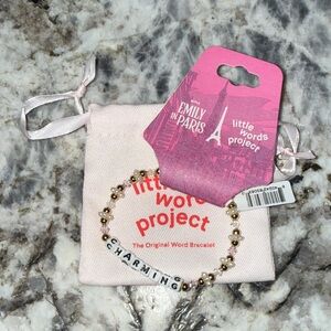 Little Words Project- Emily in Paris 'Charming' Beaded Word Bracelet Size S/M